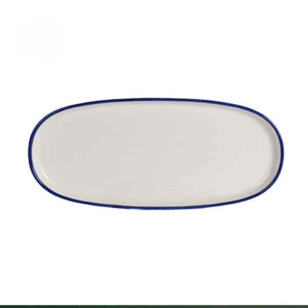 PJATANCË OVALE 35X18 CM LACIVERT